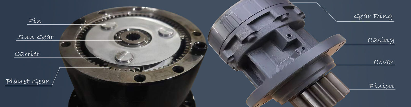 Excavator Reduction Gearbox Assy (খাপনকারীর হ্রাস গিয়ারবক্স)