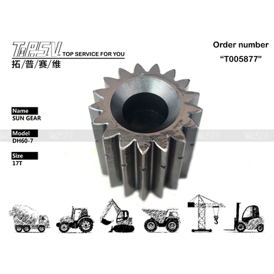 শক্তিশালী DH60-7 খননকারী ভ্রমণ ২ পর্যায় সান গিয়ার, সহজ স্থাপন
