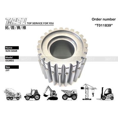 367-8368 রঙ কালো E320D2 Excavator Swing 2 Stage Sun Gear for Planetary Reducer in Machinery Repair Shops