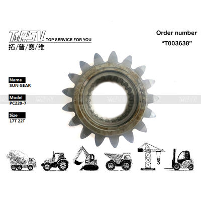 206-26-71410 উচ্চ স্থায়িত্ব PC220-7 এক্সক্যাভেটর সুইং 1 স্টেজ সান গিয়ার সুবিধাজনক গিয়ার তেল দিয়ে সহজ ইনস্টলেশন রক্ষণাবেক্ষণ