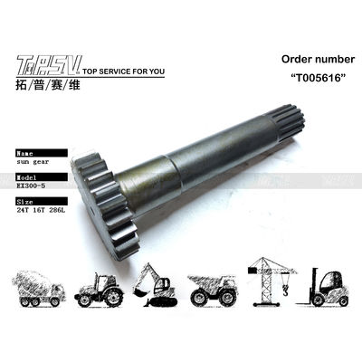 2038915 কালো EX300-5 এক্সক্যাভেটর ভ্রমণ 1 স্টেজ সান গিয়ার উচ্চ স্থায়িত্ব এবং রঙের সাথে