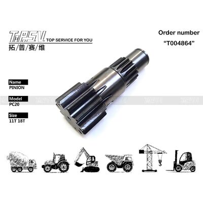 সুইং ড্রাইভ এক্সক্যাভেটর খুচরা যন্ত্রাংশের জন্য PC20 এক্সক্যাভেটর সুইং পিনিয়ন