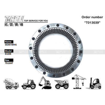 গুণ  E320E Excavator Travel Steel Gear Ring 267-6783 Gear Meshing Installation কারখানা