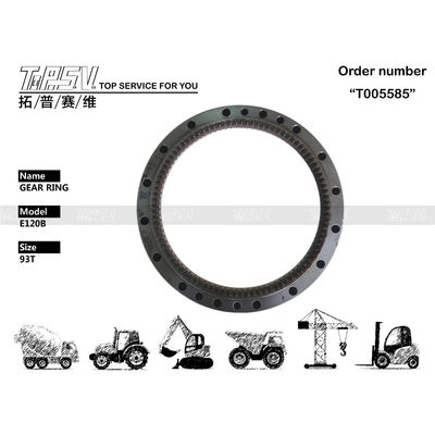 099-0206 Excavator Swing Ring Gear সহজ ইনস্টলেশন জন্য Caterpillar E120B 93T