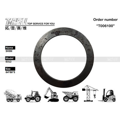XJDG-00019 এক্সক্যাভেটর খুচরা যন্ত্রাংশ হিউন্ডাই R110-7 64 * 85.5 * 5 এর জন্য গিয়ার শিম