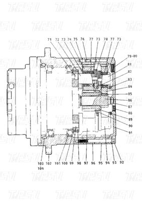 E120B ক্যাটালগ 099-4141 ভারী দায়িত্ব ইস্পাত Excavator চূড়ান্ত ড্রাইভ মোটর