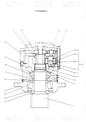 YR32W00002F1 Bolt On Excavator Swing Drive Planetary Reducers for Mining and Energy SK60-5 ক্যাটালগ