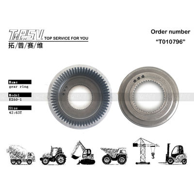 EX60-1 Excavator Travel Spur Ring Gear 2023132 সহজে গিয়ার মেশিং সহ