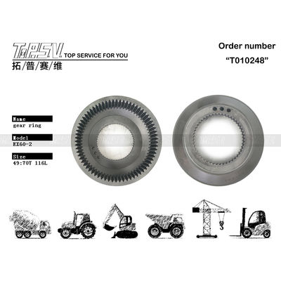 উচ্চ দক্ষতা Excavator খুচরা যন্ত্রাংশ EX60-2 ভ্রমণ গিয়ার রিং 2031521