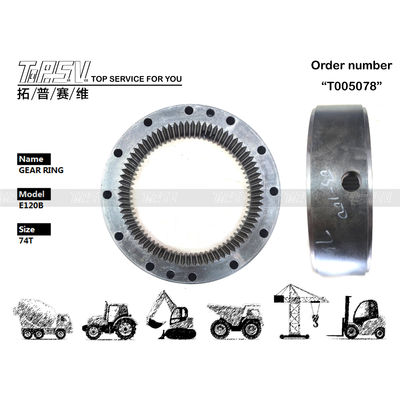 74T Excavator Spare Parts E120B সুইং গিয়ার রিং 093-7000 ইস্পাত উপাদান