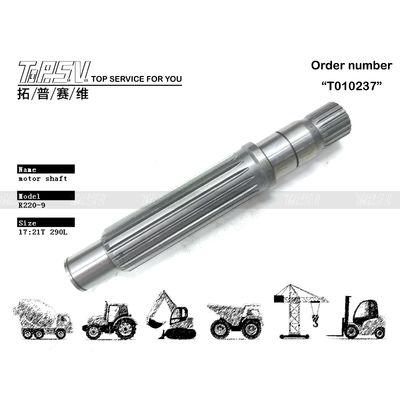 39Q6-41180 R220-9 Excavator Machinery এর জন্য যথার্থ হাইড্রোলিক ভ্রমণ মোটর শ্যাফ্ট