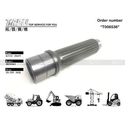 স্টার্ডি স্টীল SK250-6 এক্সক্যাভেটর হাইড্রোলিক মোটর শ্যাফ্ট / এক্সক্যাভেটর হাইড্রোলিক তেল LQ15V00007S042