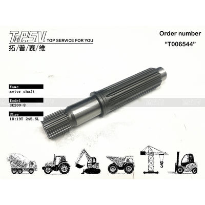 পোশাক প্রতিরোধী SK210-8 এক্সক্যাভেটর ভ্রমণ এক্সক্যাভেটর YN15V00037S102 এর জন্য হাইড্রোলিক মোটর শ্যাফ্ট