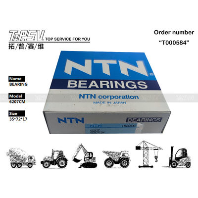 BB6207 6207CM Excavator Deep Groove Ball Bearing For Machinery Repair যন্ত্রপাতি মেরামতের জন্য
