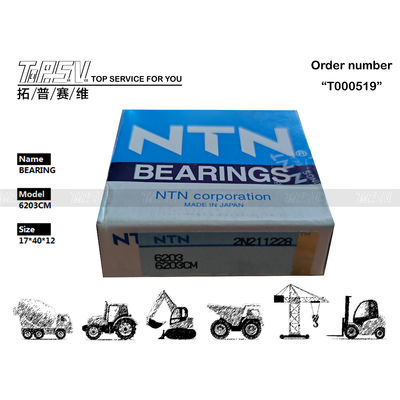 0397915 6203CM রক্ষণাবেক্ষণ মুক্ত Excavator Deep Groove Bearing For Hydraulic Motor Drive (হাইড্রোলিক মোটর ড্রাইভের জন্য গভীর গ্রোভ লেয়ারিং)