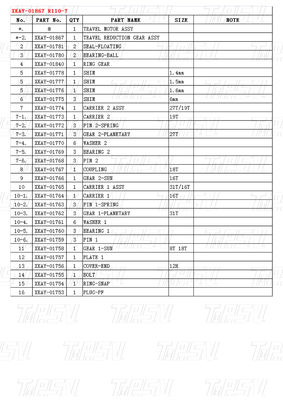 কাস্টমাইজযোগ্য XKAY-01867 R110-7 প্ল্যানেটারি রিডাক্টর এবং বোল্ট অন সিস্টেমের সাথে এক্সক্যাভেটর ভ্রমণ ড্রাইভ