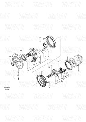 বোল্ট-অন হাইড্রোলিক সুইং মোটর ড্রাইভ VOE14542165 EC290B Excavator Swing Drive Catalog