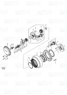 কালো রঙ VOE14551150 EC290B Excavator Travel মোটর ড্রাইভ ক্যাটালগ বোল্ট-অন ইনস্টলেশন সহ
