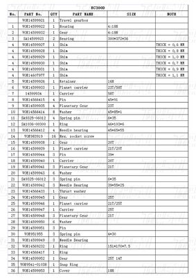 স্টিল প্ল্যানেটারি রিডাক্টর VOE14599921 এক্সক্যাভেটর ট্রাভেল ড্রাইভ ক্যাটালগ সামঞ্জস্যপূর্ণ ব্র্যান্ডের জন্য