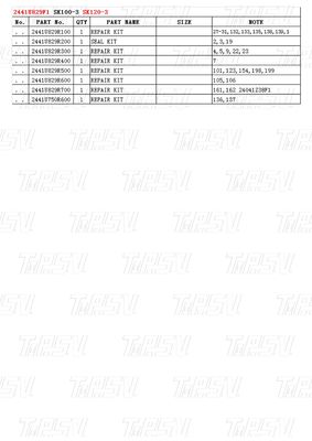 বোল্ট-অন 2441U829F1 SK120-3 এক্সক্যাভেটর ভ্রমণ ড্রাইভ ক্যাটালগ মোটর বিভিন্ন এক্সক্যাভেটর ব্র্যান্ড এবং মডেলের সাথে সামঞ্জস্যপূর্ণ