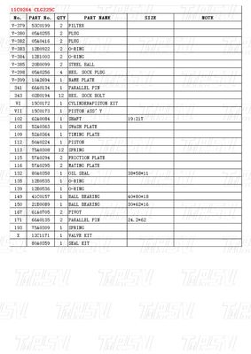 কাঠের বাক্স 11C0264 CLG225C Excavator Swing Drive Catalog Gear Box পরিবহন প্যাকেজিং মডেলের উপর নির্ভর করে পরিবর্তিত হয়