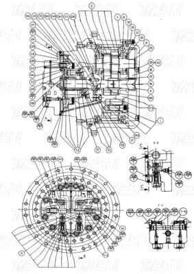 কাঠের বাক্স 11C0264 CLG225C Excavator Swing Drive Catalog Gear Box পরিবহন প্যাকেজিং মডেলের উপর নির্ভর করে পরিবর্তিত হয়