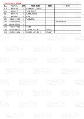 130426-00031 DX60R এক্সক্যাভেটর সুইং ড্রাইভ ক্যাটালগ কালো কারখানার রঙ হাইড্রোলিক সুইং মোটর মোটর ড্রাইভ