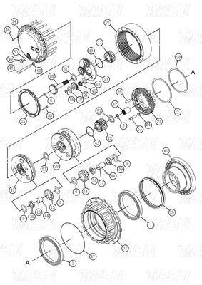 Bolt On Planetary 511-6013 527-7082 514-9423 514-9426 326D Excavator Travel Drive For Energy Mining শিল্প যন্ত্রপাতি