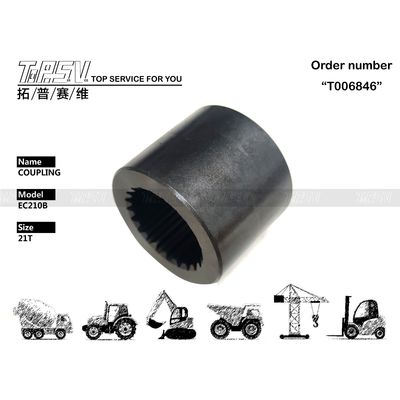 SA7117-30180 EC210B Excavator Hydraulic Motor Coupling Black With Steel (এক্সক্যাভারেটর হাইড্রোলিক মোটর ক্যাপলিং কালো ইস্পাতের সাথে)