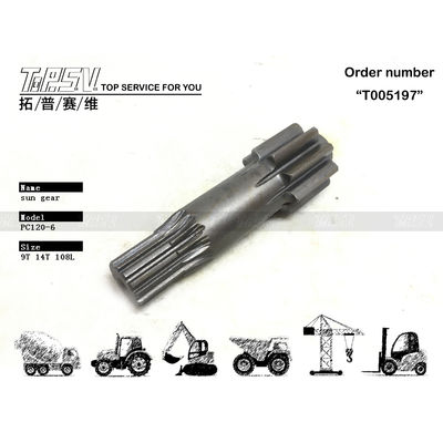 শক্তি খনির PC120-6 Excavator Travel 1 Stage Sun Gear Reducer Heavy-Duty অ্যাপ্লিকেশনের জন্য গিয়ার অংশ