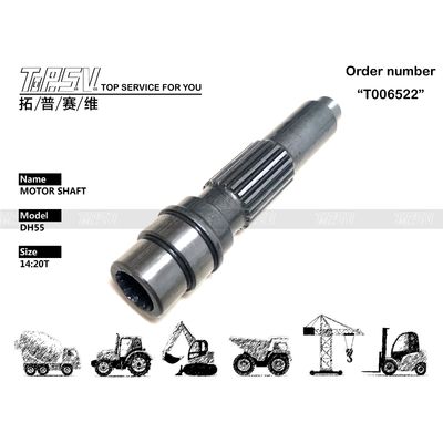 ইস্পাত TM07VA Excavator ভ্রমণ মোটর শ্যাফ্ট উচ্চ নির্ভুলতা এবং সহজ রক্ষণাবেক্ষণের জন্য গিয়ার তেল