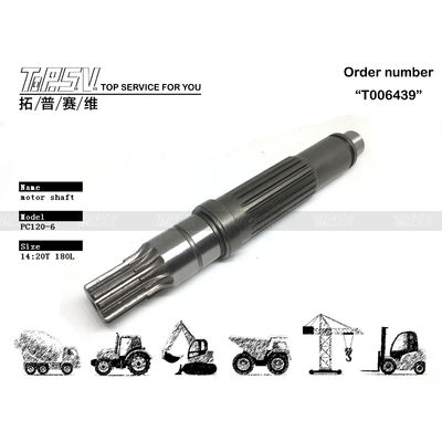 উচ্চ নির্ভুলতা PC120-6 Excavator Travel Motor Shaft Parts for Excavator Transmission System Performance
