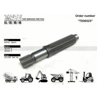 YN15V00017S009 ট্রান্সপোর্ট প্যাকেজিং SK200-6 এক্সক্যাভেটর ভ্রমণ হাইড্রোলিক মোটর ড্রাইভের জন্য মোটর শ্যাফ্ট