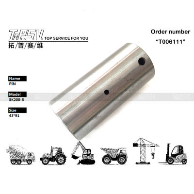 YN53D00008S012 2410T342 SK200-5 খননকারীর ভ্রমণ ২ পর্যায়ের গিয়ার পিন কালো রঙ