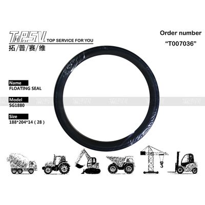 SG1880 ZX60 Excavator Travel Floating Seal যন্ত্রপাতি Excavator হাইড্রোলিক সিল কিট