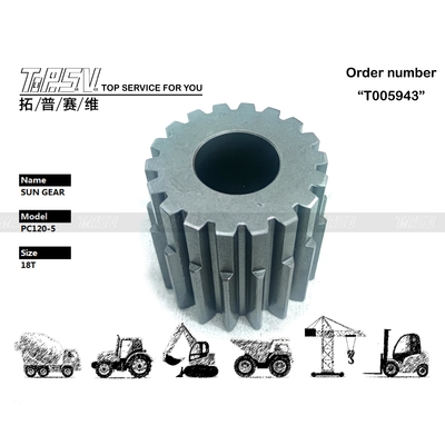 203-27-53310 PC120-5 ভ্রমণ 2 স্টেজ সান গিয়ার মোটর খননকারী ট্রান্সমিশন সিস্টেম সহ