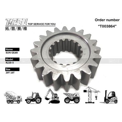 XKAQ-00010 উচ্চ নির্ভুলতা R220-5 Excavator Swing 1 স্টেজ সান গিয়ার মোটর পার্টস ট্রান্সপোর্ট প্যাকেজিং জন্য ডিল ব্যাগ মধ্যে
