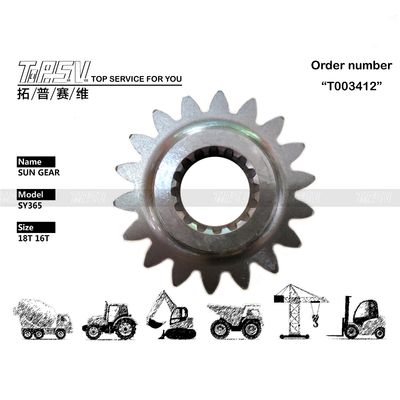 সহজ ইনস্টলেশন কালো CLG936 Excavator Swing 1 Stage Sun Gear Excavator Transmission System কালো