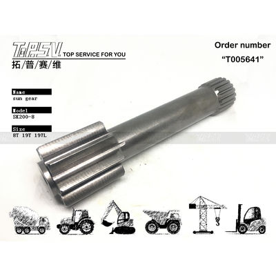 YN15V00037S004 High Durability SK210-8 Excavator Travel 1 Stage Sun Gear in Black Color for Heavy-Duty Applications