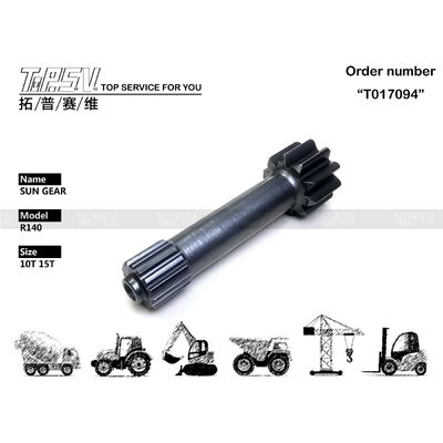 R140 এক্সক্যাভেটর ট্রাভেল 1 স্টেজ সান গিয়ার পার্টস ট্র্যাভেল ড্রাইভ এক্সক্যাভেটর খুচরা যন্ত্রাংশের জন্য