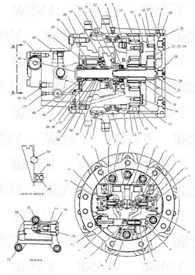 Good price 194-6469 ইনস্টলেশন ক্যাটালগ E303 এ বোল্ট সহ অপ্টিমাইজড ফাইনাল ড্রাইভ রিডাক্টর অনলাইন