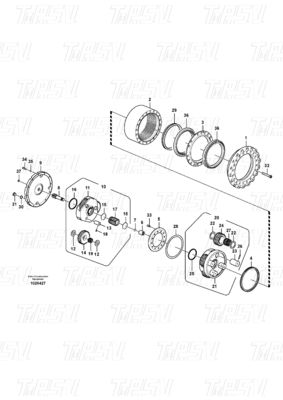 Good price VOE14575732 ইস্পাত খননকারীর ভ্রমণ গিয়ারবক্স ভলভো ক্যাটালগের জন্য EC240B অনলাইন