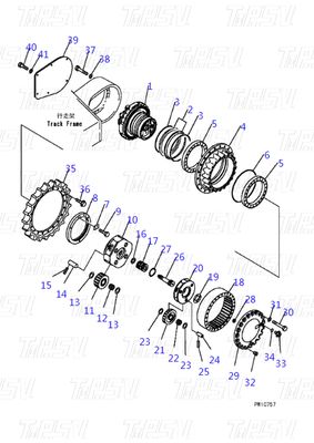 Good price কাস্টম রং 708-8H-00320 PC360-7 এক্সক্যাভেটর ভ্রমণ ড্রাইভ ক্যাটালগ কর্মক্ষমতা জন্য কালো মোটর অনলাইন