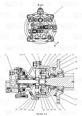 Good price E307C হাইড্রোলিক এক্সক্যাভেটর সুইং ড্রাইভ মোটর চাহিদাপূর্ণ অ্যাপ্লিকেশন জন্য অনলাইন