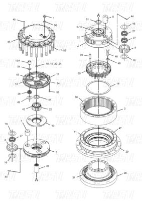 Good price হাইড্রোলিক 296-6218 E336D Excavator Travel Drives ইনস্টলেশনে বোল্ট সহ Excavators জন্য ক্যাটালগ অনলাইন