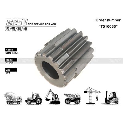 Good price প্রিমিয়াম কালো ইস্পাত 165-5793 E315C Excavator Travel 2 Stage Reducer Sun Gear অনলাইন
