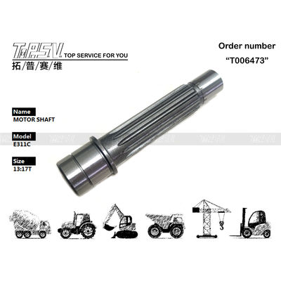 Good price 165-5803 উত্পাদিত অন্যান্য E311C Excavator Travel Motor Shaft Parts for Excavator Transmission System অনলাইন