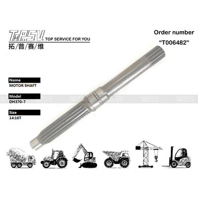 Good price 3324250-0299 গিয়ার Meshing SOLAR330-5 Excavator Travel মোটর শ্যাফ্ট কালো সহজ ইনস্টলেশন অনলাইন