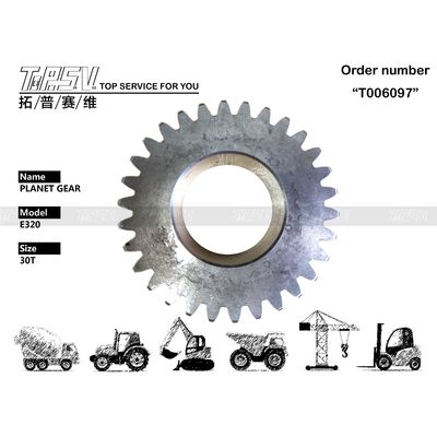 7Y-1431 প্ল্যানেটারি গিয়ার E320 Excavator Travel 2 Stage Planet Reducer গিয়ার পার্টস ইস্পাত উপাদান