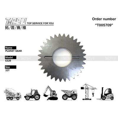 7Y-1428 স্থিতিশীল স্থিতিশীলতা E320 Excavator Travel 1 Stage Planetary Gear